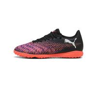 PUMA Unisex Future 8 Play TT Soccer Shoe, Black White-Glowing RED, 8.5 UK