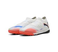 PUMA Unisex Future 8 PRO CAGE Soccer Shoe, White Black-Glowing RED, 10 UK