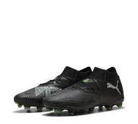 PUMA Unisex Future 8 PRO FG/AG Soccer Shoe, Black Silver-Fluo Green, 8 UK