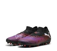 PUMA Unisex Future 8 PRO MG Soccer Shoe, Black White-Glowing RED, 8.5 UK