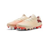 PUMA Unisex Future 9 Match Fusion Firm Ground/Artifical Ground Football Boots, Sugared Almond-PUMA White-Ultra Red-PUMA Black, 10.5 UK