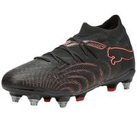 PUMA Unisex Future 9 Match Mixed Soft Ground Football Boots, PUMA Black-Glowing Red-Strong Gray, 7 UK