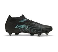 PUMA Unisex Future 9 Match Mixed Soft Ground Football Boots, PUMA Black-Intense Mint-PUMA White, 9.5 UK