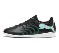 PUMA Unisex Future 9 Play Indoor Training Football Boots, PUMA Black-Intense Mint-PUMA White, 5.5 UK