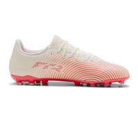 PUMA Unisex Future 9 Play Multi-Ground Football Boots, Sugared Almond-PUMA White-Ultra Red-PUMA Black, 10.5 UK