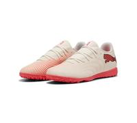 PUMA Unisex Future 9 Play Turf Football Boots, Sugared Almond-PUMA White-Ultra Red-PUMA Black, 12 UK