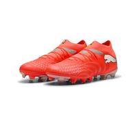 PUMA Unisex Future 9 PRO Firm Ground/Artifical Ground Football Boots, Glowing Red-PUMA White-PUMA Black-PUMA Silver, 12 UK