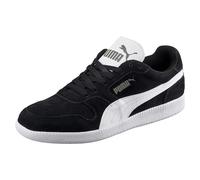 PUMA Unisex ICRA Trainer SD Low-top Sneakers, Black-White, 8.5 UK