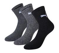 Puma Short Crew Socks (3 Pairs) Grey 45144