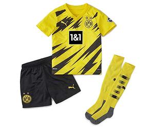PUMA Unisex Kids Borussia Dortmund BVB 20/21 Home Mini-kit Tee