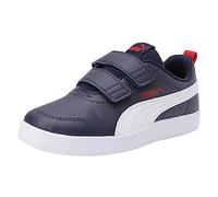 Puma Unisex Kids Courtflex V2 V Ps Sneakers, Peacoat-High Risk Red, 1.5 UK
