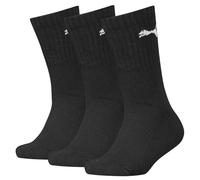 PUMA Unisex Kid's Crew Socken, Black, 31/34 (Pack of 3)