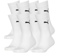 PUMA Unisex Kids Crew Sports Socks (4 Pairs) Easy Rider Classic, White 23/26