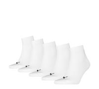 PUMA Unisex Kids Plain Trainers 5P Socks, White, 9-11.5 UK