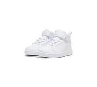 Puma Unisex Kids Puma Rebound V6 Mid Ac+ Ps Sneakers, Puma White-Cool Light Gray, 11 UK