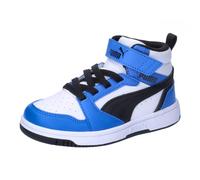 Puma Unisex Kids Puma Rebound V6 Mid Ac+ Ps Sneakers, Puma White-Puma Black-Racing Blue, 11 UK