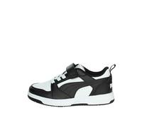 PUMA Boy's Unisex Kids Rebound V6 LO AC+ PS Sneaker, White Black, 10 UK Child