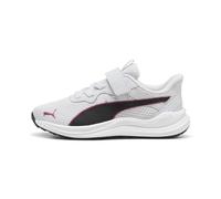 PUMA Unisex Kids Reflect LITE AC+PS Sneaker, Silver Mist-PUMA Black-Magenta Gleam, 10 UK Child