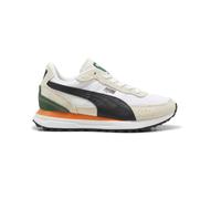 Puma Unisex Kids Road Rider Trainers Navy Sizzle Size 12, Warm White Puma Black, 3 UK