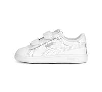 PUMA Unisex Kids Smash 3.0 L V Inf Sneakers, White-Cool Light Gray, 8 UK