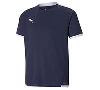 PUMA Teamliga Youth Football Jersey, Peacoat/White, size 13-14 Youth