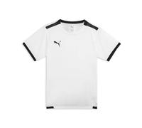 PUMA Unisex Kids Teamliga Jersey Jr Shirt, Puma White-puma Black, 15-16 Years EU