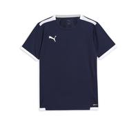 PUMA Unisex Kids Teamliga Jersey Junior Shirt, Peacoat- White, 128 EU