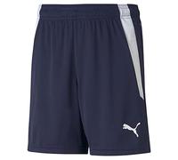 PUMA Unisex Kids teamLIGA Shorts Jr, Peacoat-puma White, 152