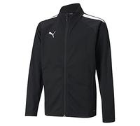 Puma Childrens Unisex teamLIGA Training Youth Football Jacket - Black - Size 7-8Y