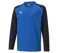 PUMA Unisex Kids teamLIGA Training Sweat Jr Sweater, Electric Blue Lemonade-puma Black, 140