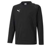 PUMA Unisex Kids teamLIGA Training Sweat Jr Sweater, Puma Black-puma White, 128