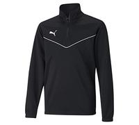 Puma Boys teamRISE Training 1/4 Zip Top Puma Black/Puma White 7/8Y