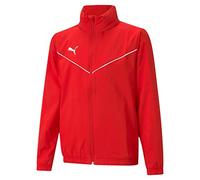 PUMA Unisex Kid's teamRISE All Weather JKT Jr Windbreaker, Red White, 176
