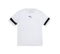 PUMA Unisex Kids Teamrise Jersey Jr Shirt, Puma White-puma Black-puma White, 164 EU