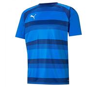 PUMA Unisex Kids teamVISION Jersey Jr Shirt, Electric Blue Lemonade-limoges-puma White, 140