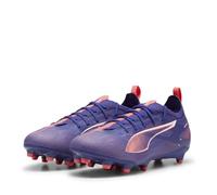 PUMA Ultra 5 Pro FG/AG Football Boots Youth, Lapis Lazuli/White/Sunset Glow, size 1.5