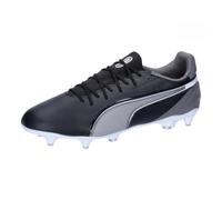 PUMA Unisex King Match Mixed Soft Ground Football Boots, PUMA Black-PUMA White-Cool Dark Gray, 7 UK