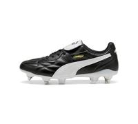 PUMA Unisex King TOP Mixed Soft Ground Football Boots, PUMA Black-PUMA White, 7.5 UK