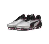 Puma Unisex KING ULTIMATE FG/AG Football Boots - Silver - Size UK 8.5
