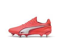 Puma Unisex KING ULTIMATE MxSG Football Boots - Red Leather - Size UK 7.5