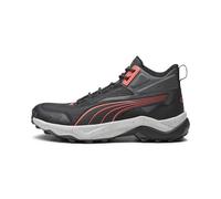PUMA Unisex OBSTRUCT PRO MID Road Running Shoe, Black-Cool Dark Gray-FIRE Orchid, 7.5 UK