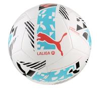 PUMA Unisex Orbita LaLiga 1 Machine Stitched Soccer Ball, White-Multicolor AH25, 3