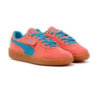 Puma Unisex Palermo Leather Pink/Blue Trainers - Size UK 4