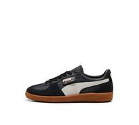 Puma Unisex Palermo Leather Trainers, Puma Black-Feather Gray-Gum, Size 9, Women Puma Black-Feather Gray-Gum