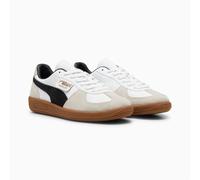 Puma Unisex Palermo Leather White/Black Trainers - Size UK 3