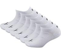 PUMA Unisex Plain Cotton Sneaker Socks 6 Pack White Size 12-14