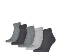 PUMA Plain Quarter, Anthraci L Mel Grey M Mel Grey, 47-49 (Pack of 5)