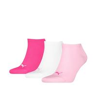 PUMA Unisex Sneaker Plain Sock, Pink Lady-New, 35-38 (Pack of 3)