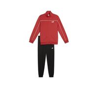 Puma Mens Piping Poly Tracksuit Red Fire L
