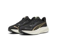 PUMA Unisex Pounce LITE Road Running Shoe, Gold Black, 4 UK